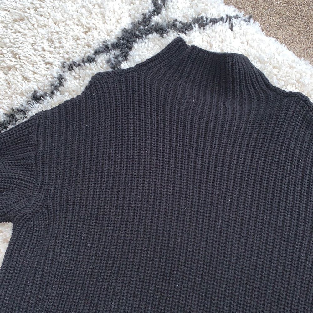 Black AE mock neck sweater